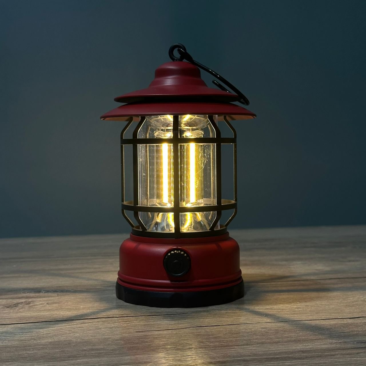 FANOUS LANTERNE CAMPING L-27 LAMPE LED AVEC BATTERY RECHARGEABLE RED ROUGE